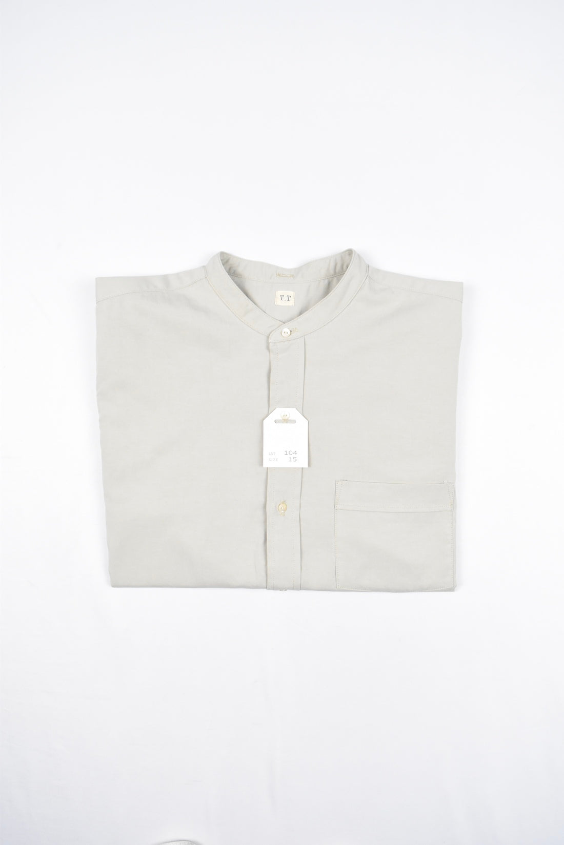 LOT.104 BAND COLLAR SHIRT
