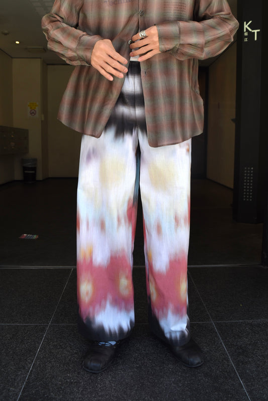 PLAID CASUAL TROUSERS