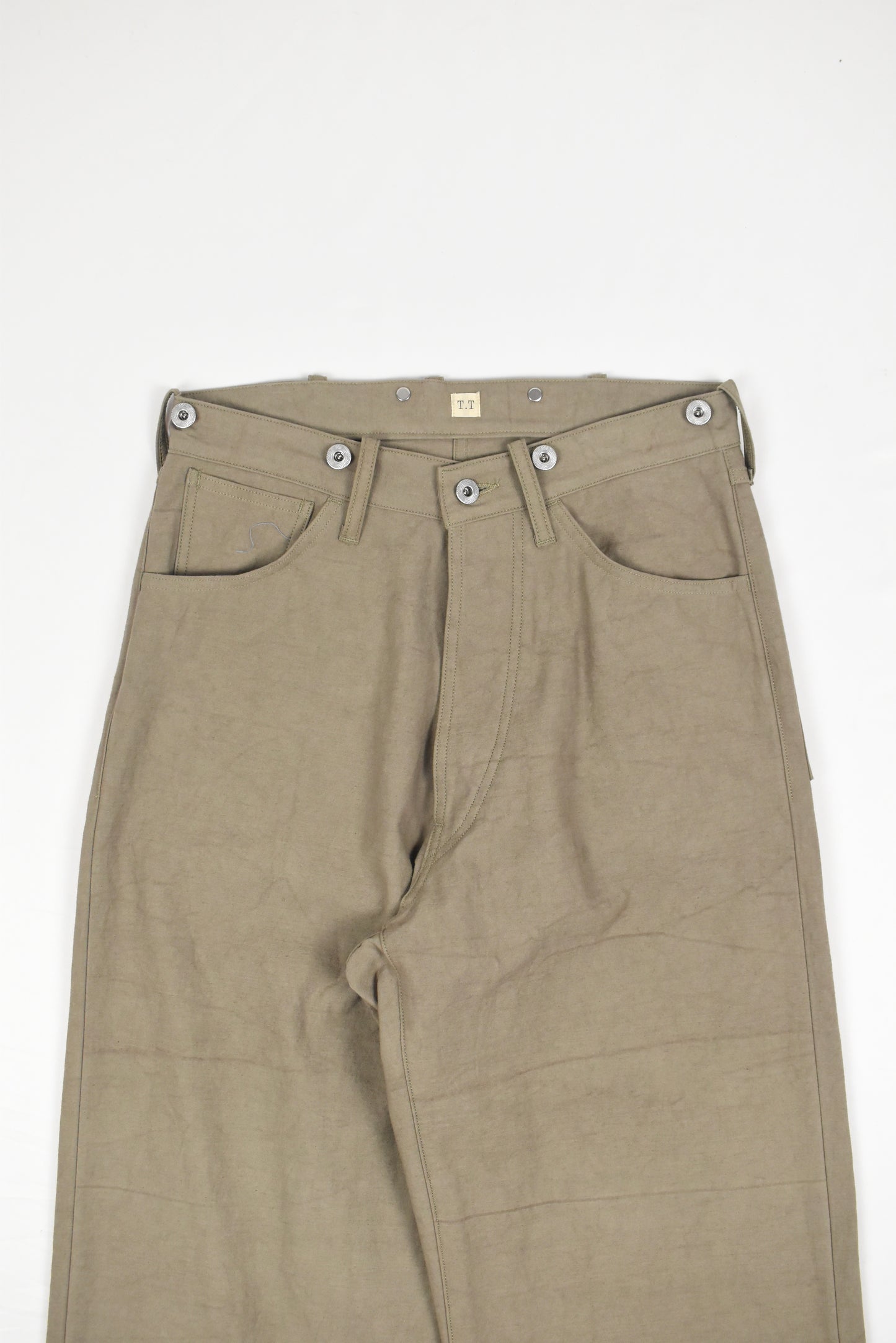 LOT.209 BUCKLE-BACKED TROUSERS
