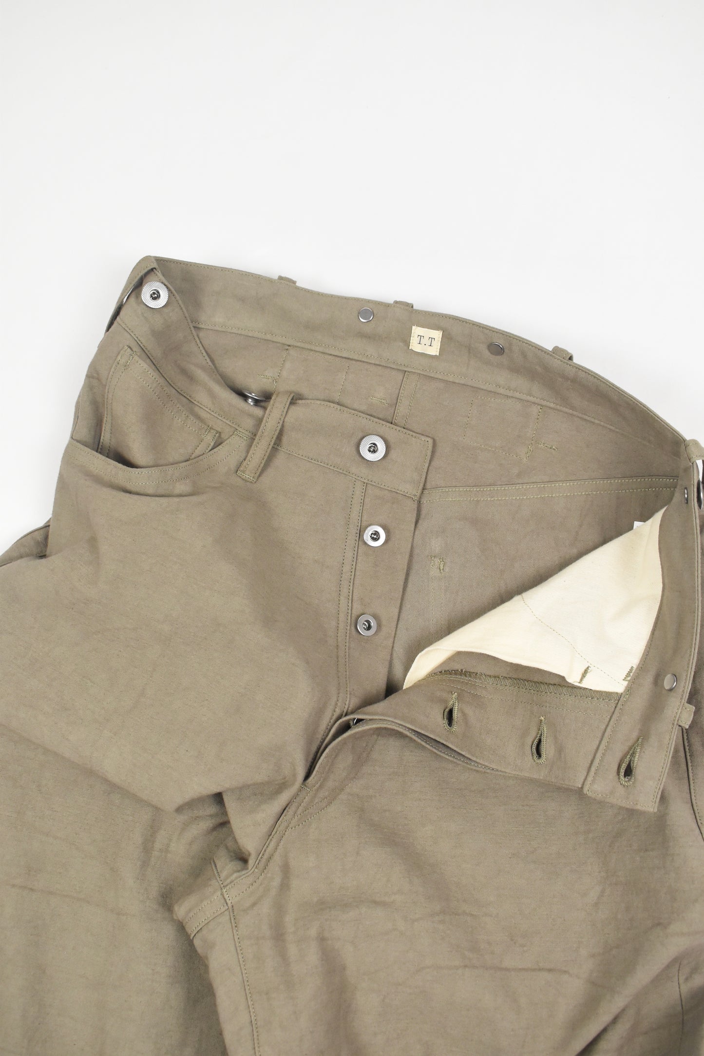 LOT.209 BUCKLE-BACKED TROUSERS