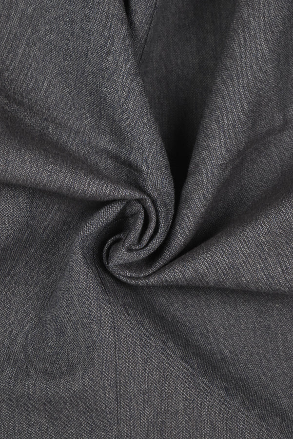 GREY PATCHWORK WOOL COAT