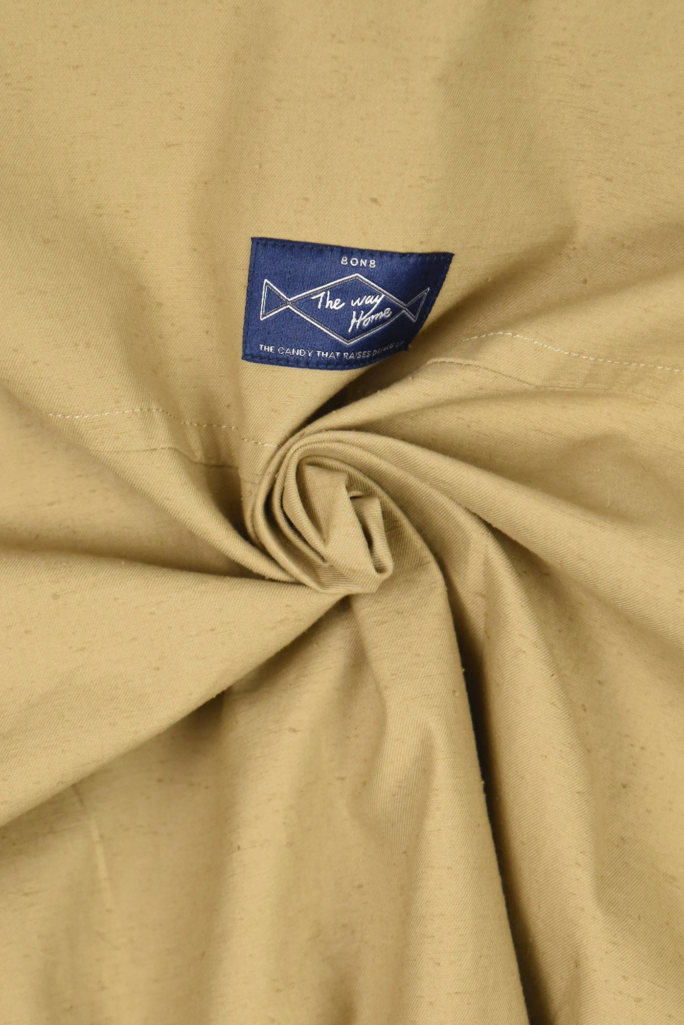 KHAKI COLLAR REVERSIBLE PLAID COAT