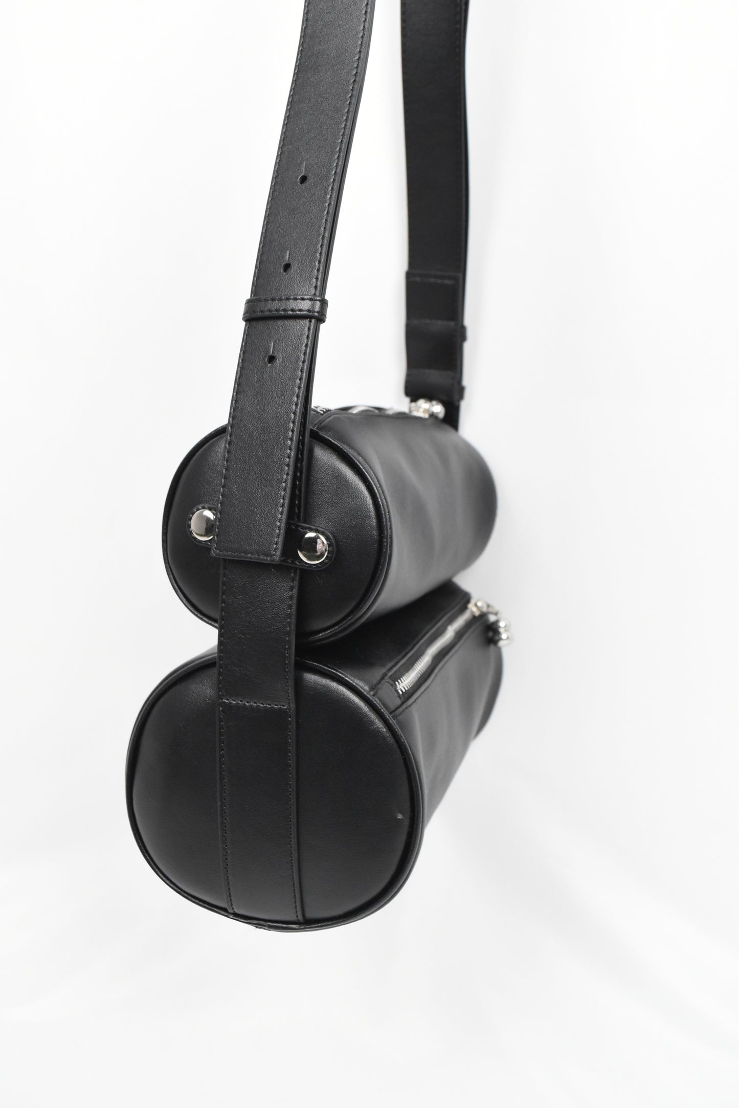 BLACK DIRTY SUEDE CANDY BAG