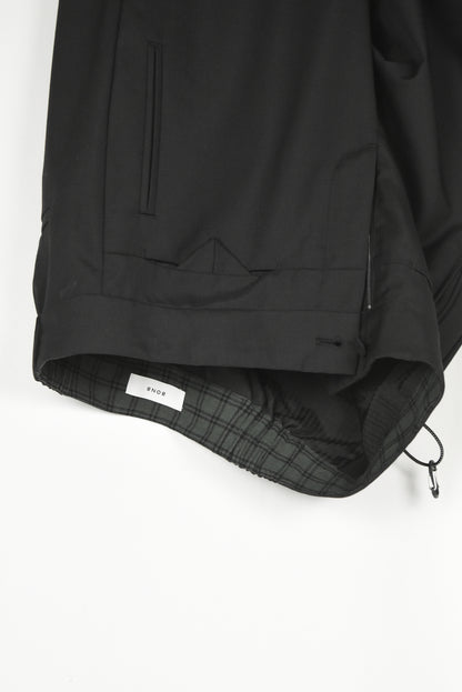 Black Multi-pocket Tailored Pants