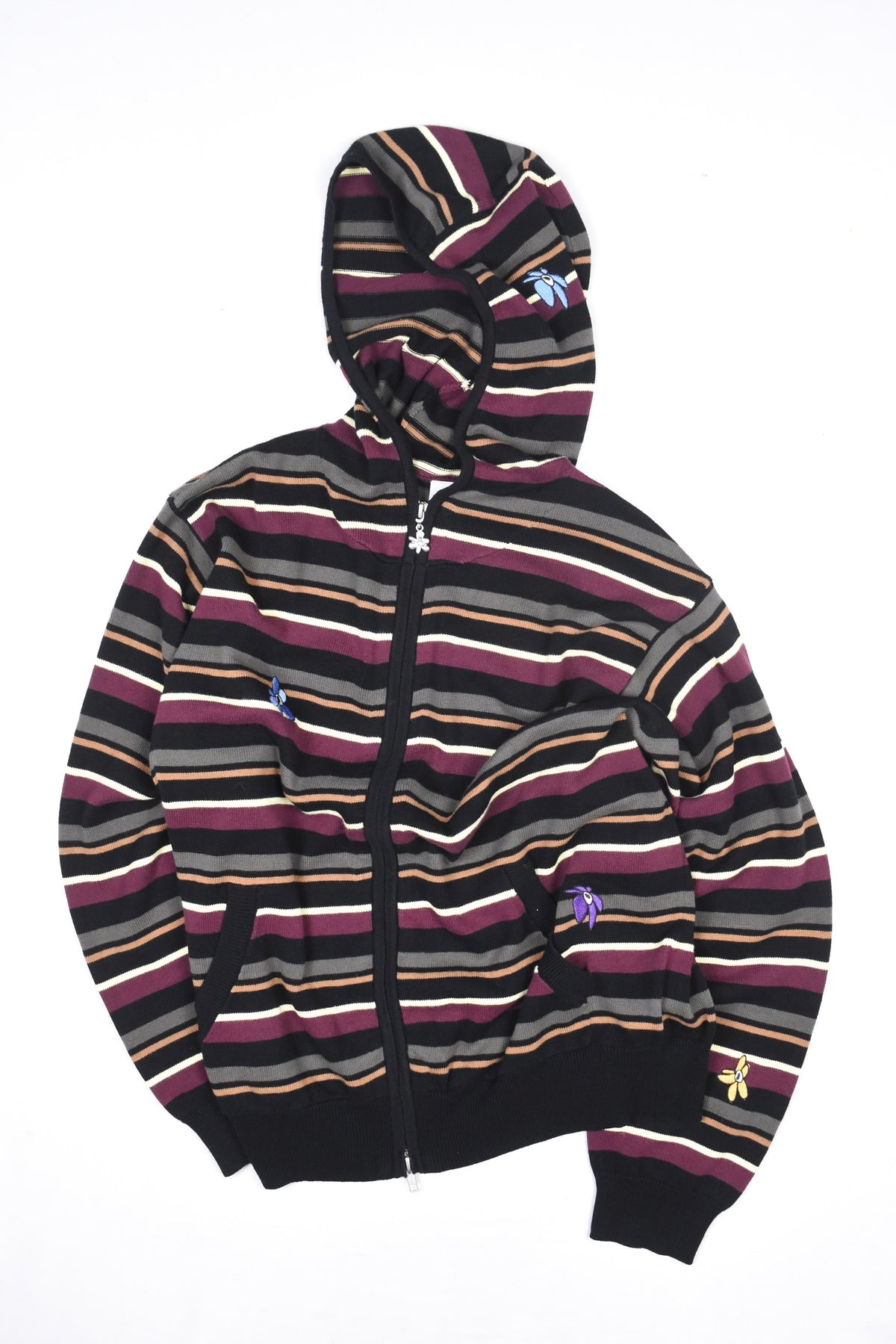 NAMES GO BY HOODED ZIP THRU KNIT