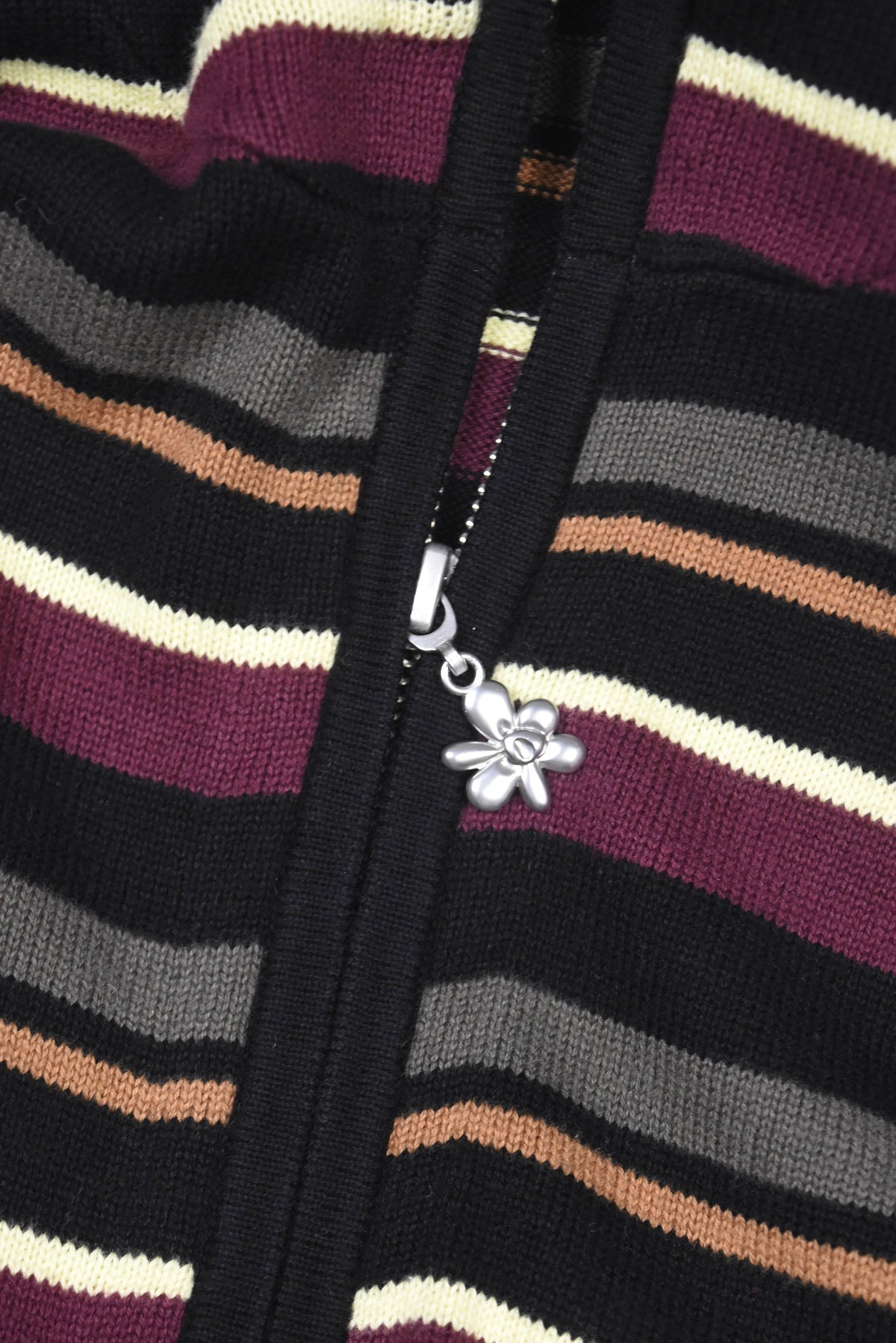 NAMES GO BY HOODED ZIP THRU KNIT