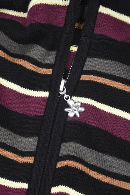 NAMES GO BY HOODED ZIP THRU KNIT