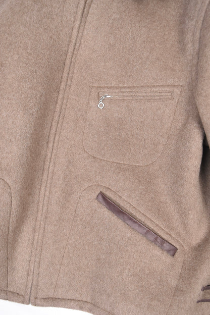 LOT.332 LEATHER-PIPED CUFF SPORTS JACKET