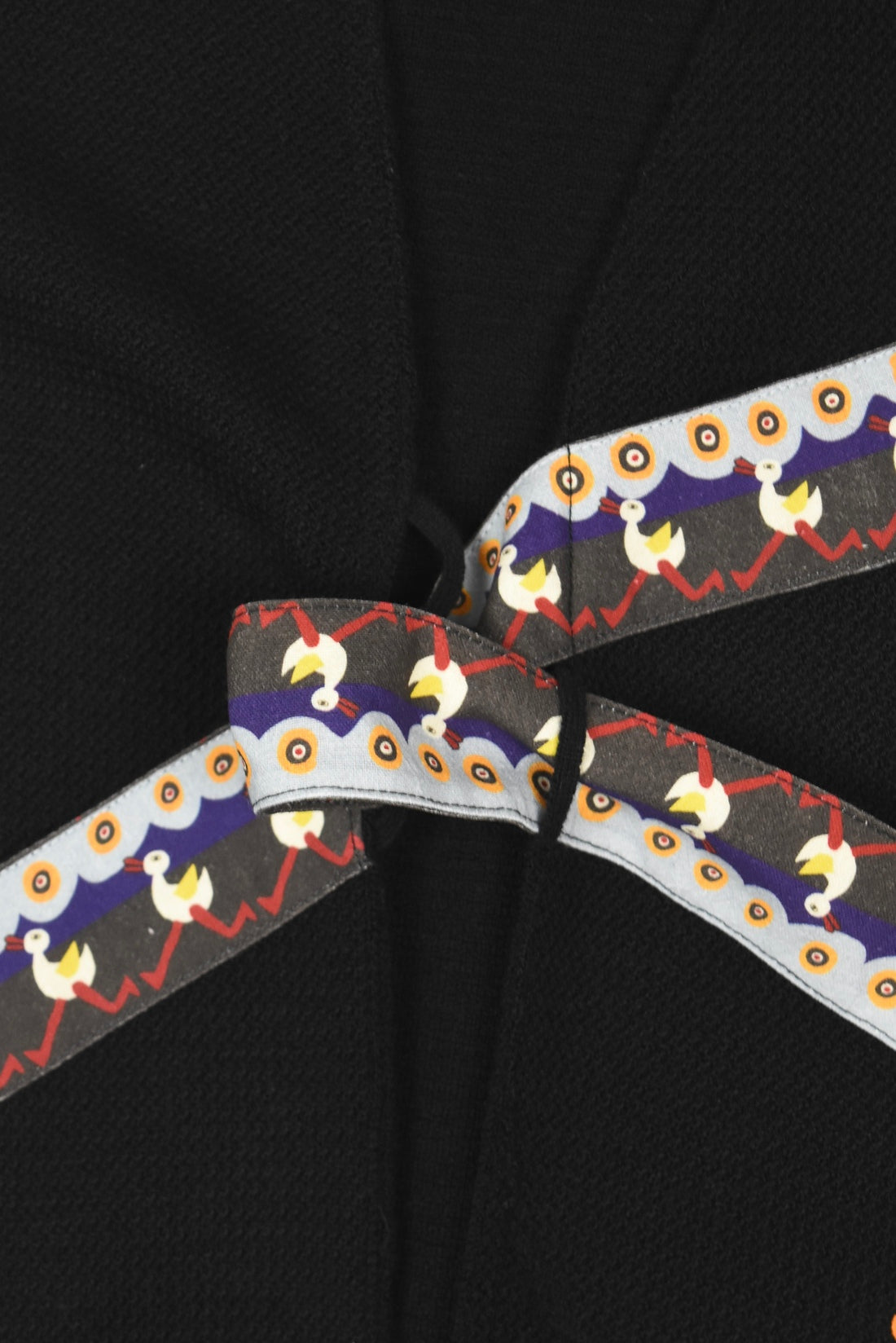 Black Jacquard Knit Vest