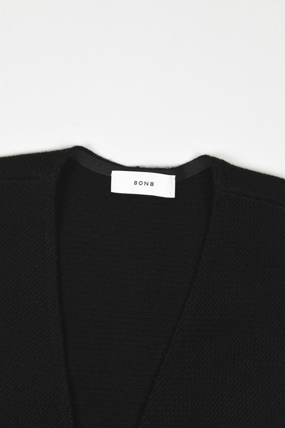 Black Jacquard Knit Vest