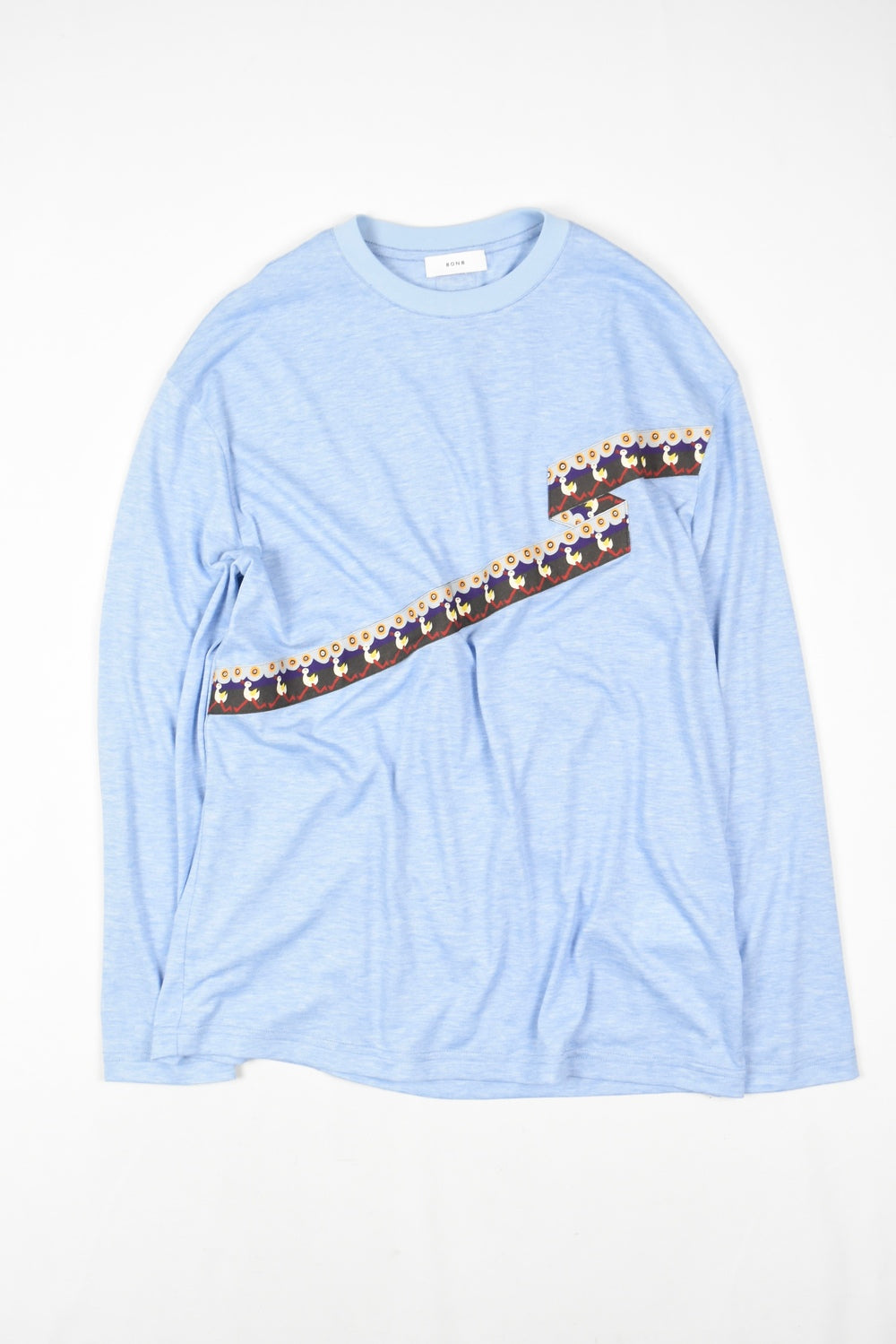 Blue Stripe Long-sleeve Top