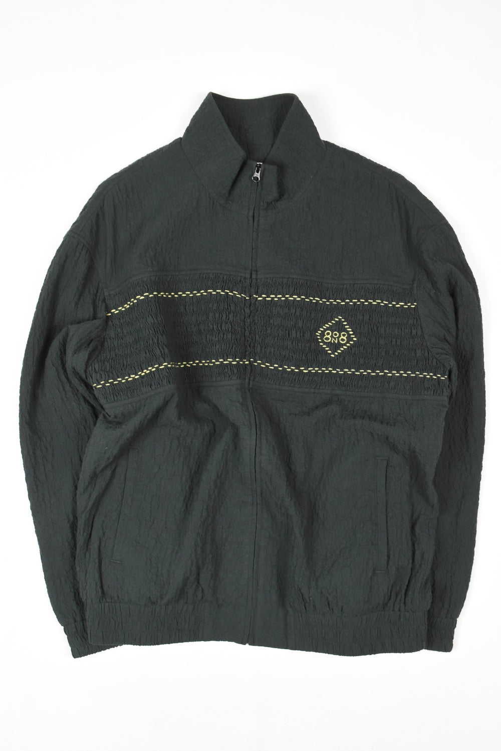 Grey Shirred Cotton Jacket