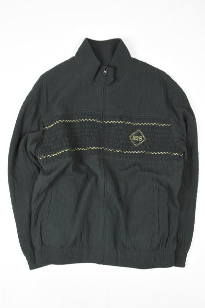 Grey Shirred Cotton Jacket