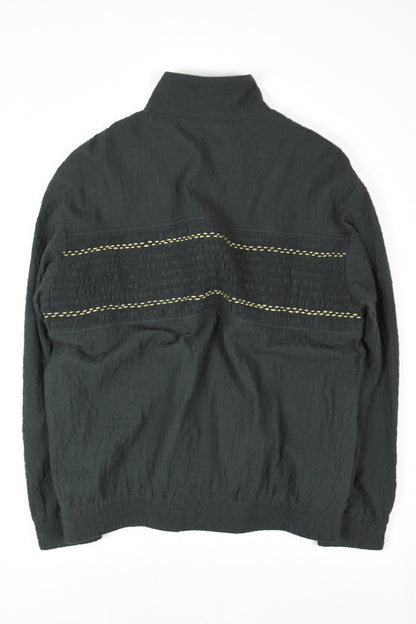 Grey Shirred Cotton Jacket