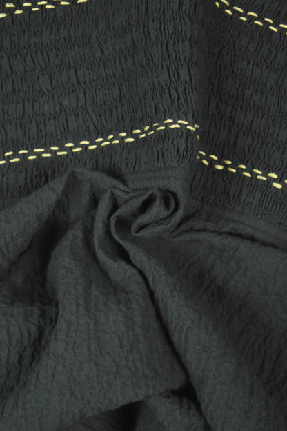 Grey Shirred Cotton Jacket