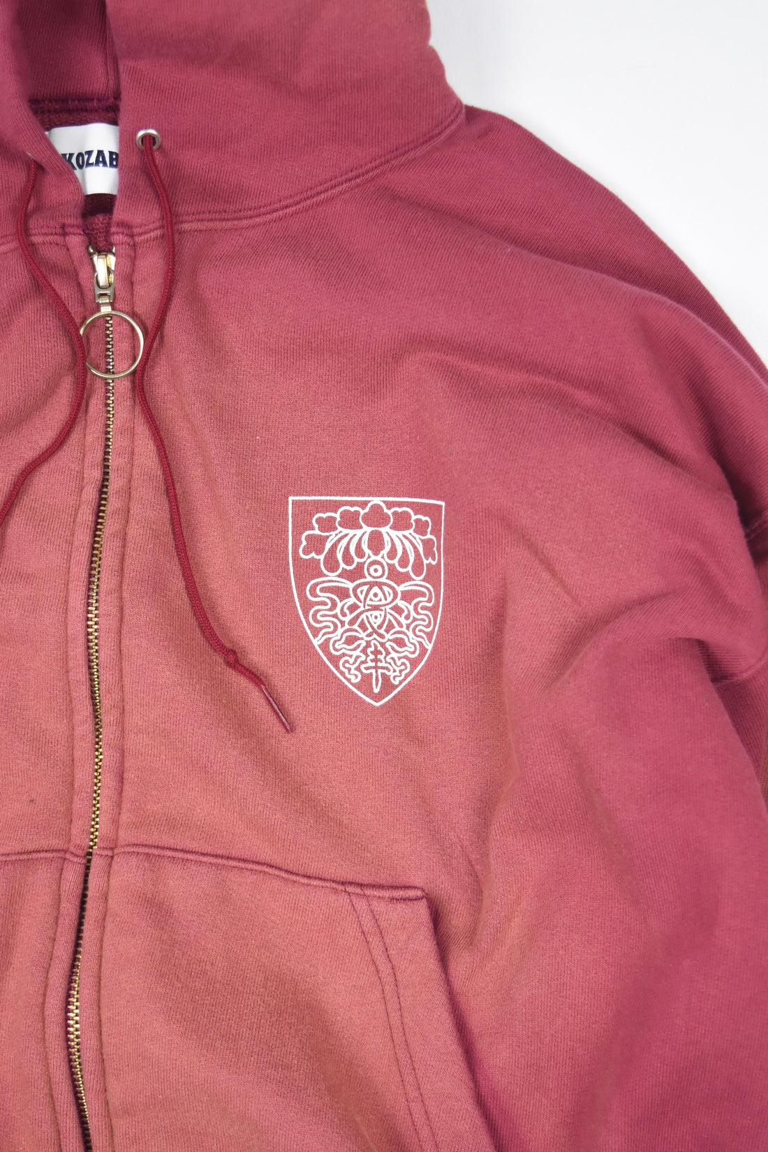 POE PRINT ZIP UP HOODIE