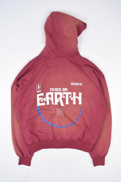 POE PRINT ZIP UP HOODIE