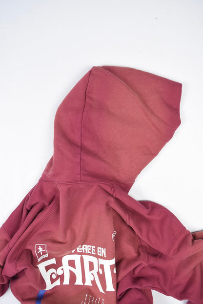 POE PRINT ZIP UP HOODIE