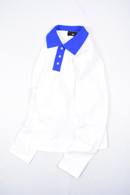 CONTRAST-COLLAR POLO
