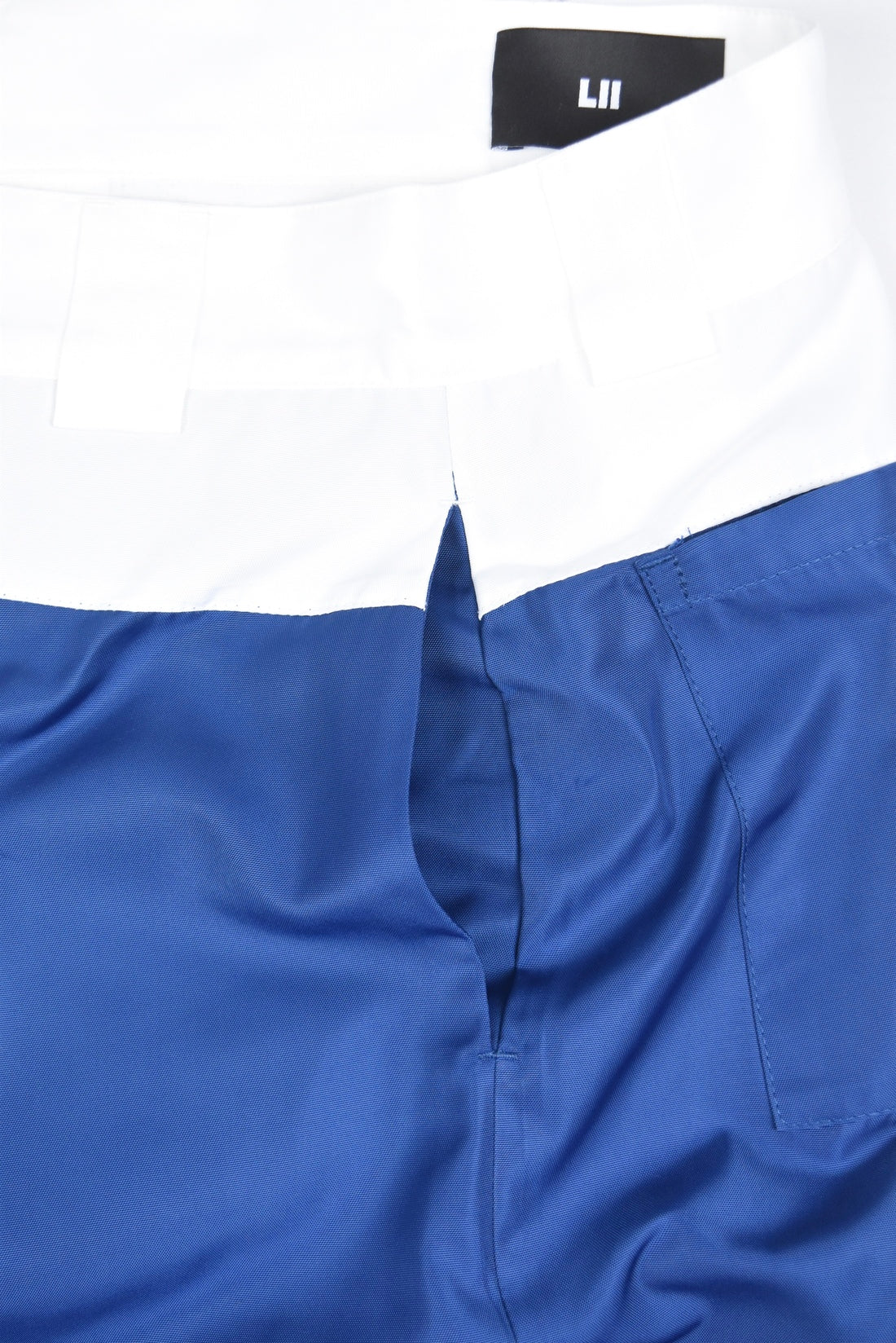 CONTRAST WAIST WIDE TROUSERS