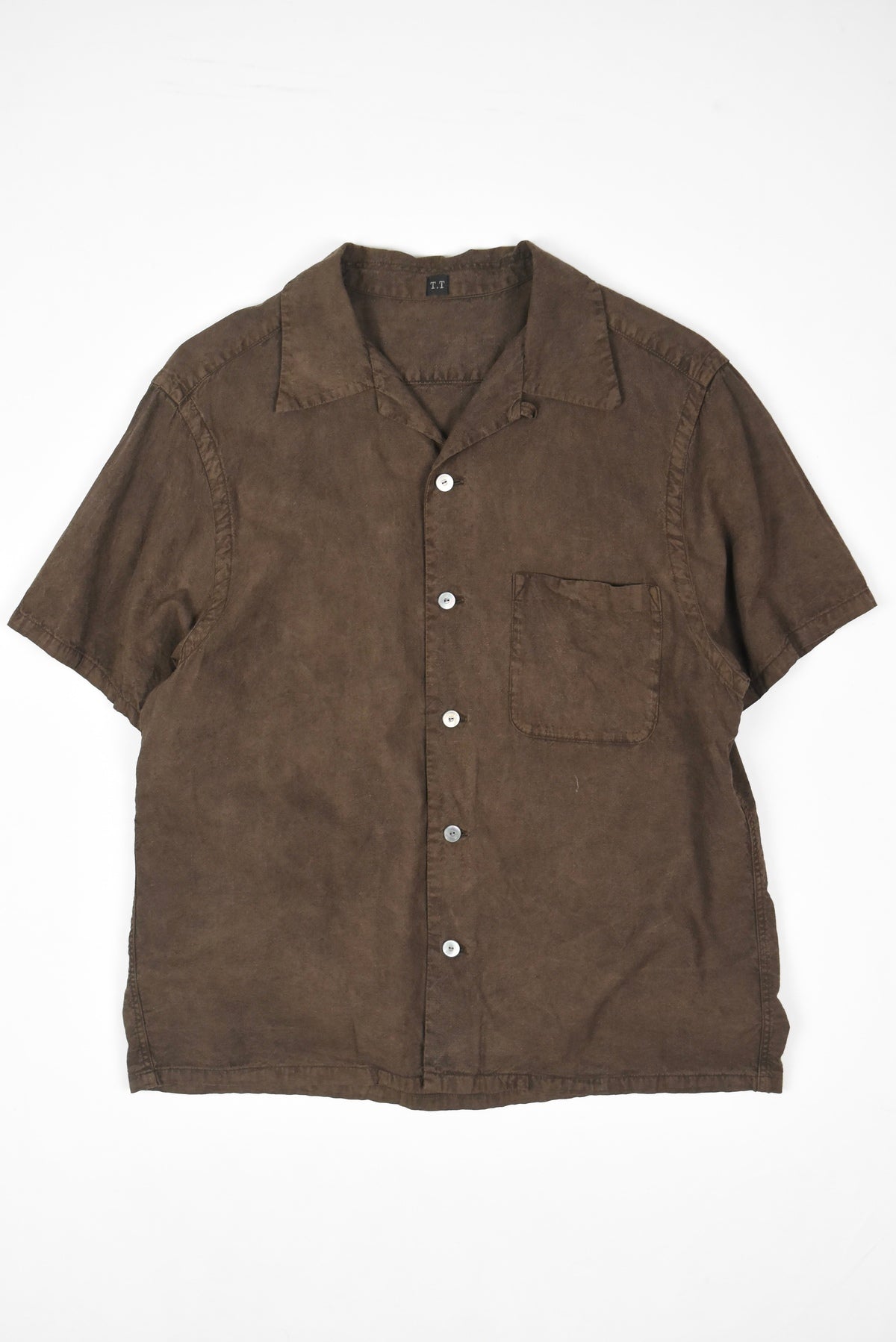 LOT.113 OPEN COLLAR SHIRT