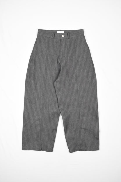 WELT TROUSER DENIM HERRINGBONE [DARK GREY]