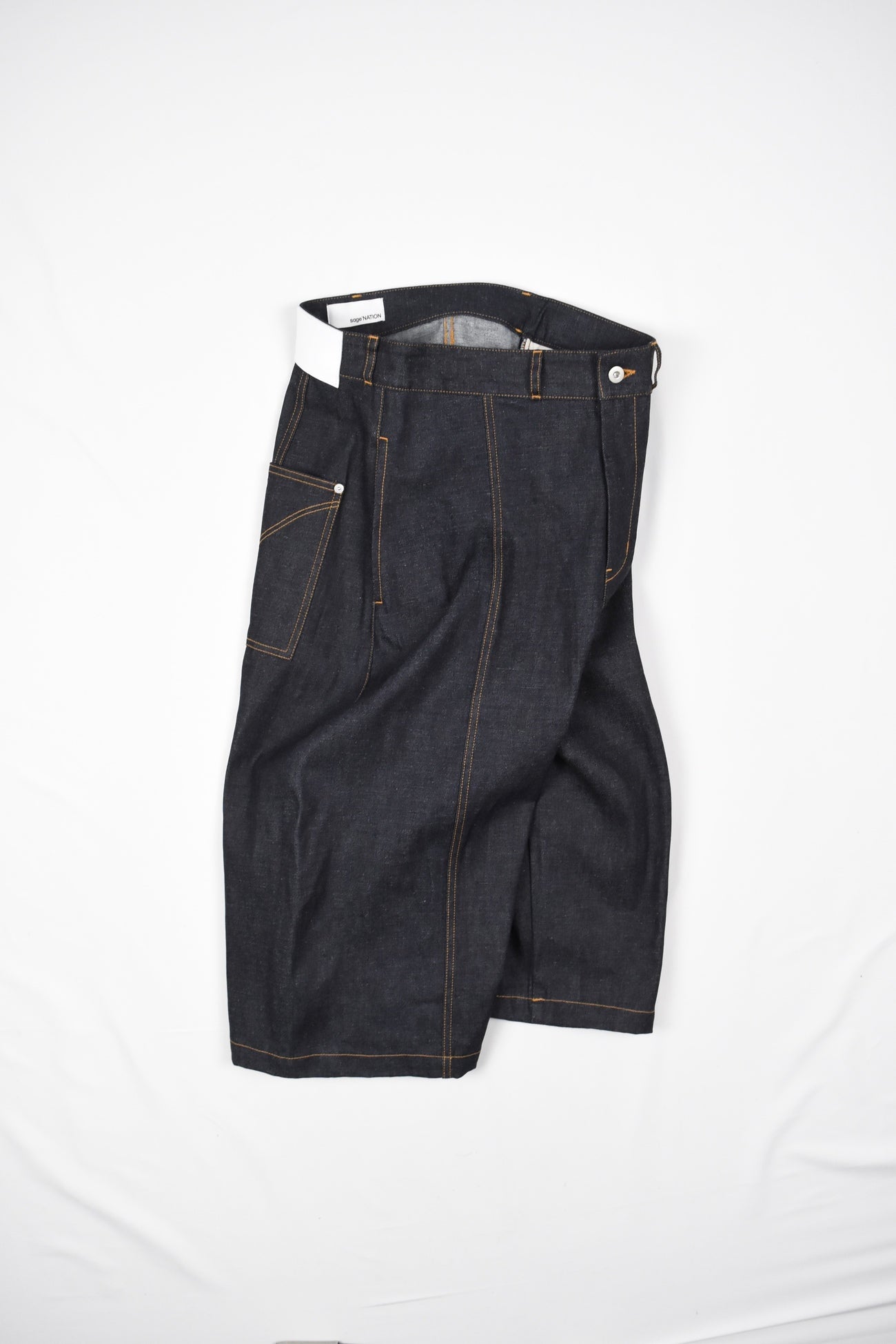 WELT SHORTS RAW DENIM [RAW DENIM]