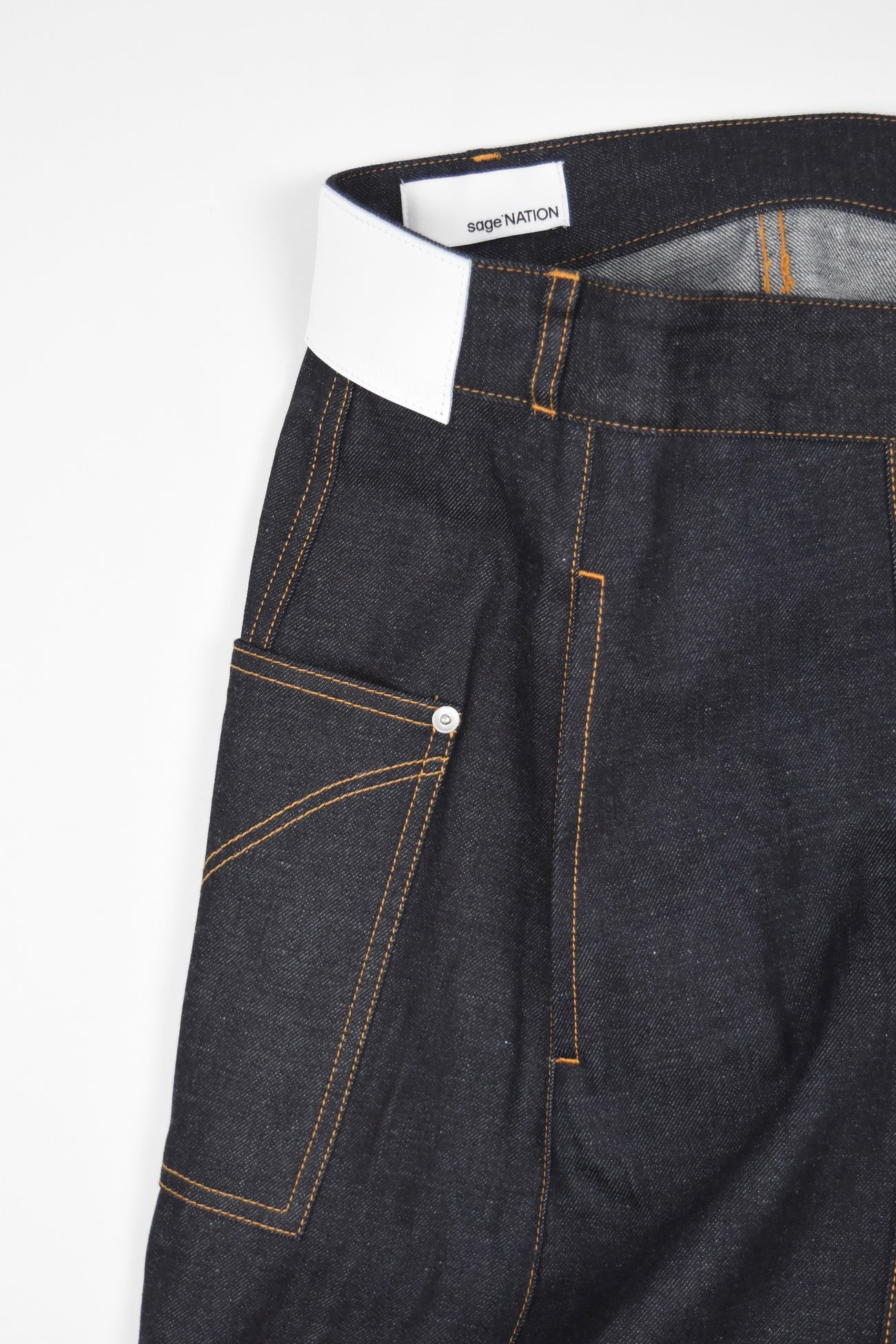 WELT SHORTS RAW DENIM [RAW DENIM]