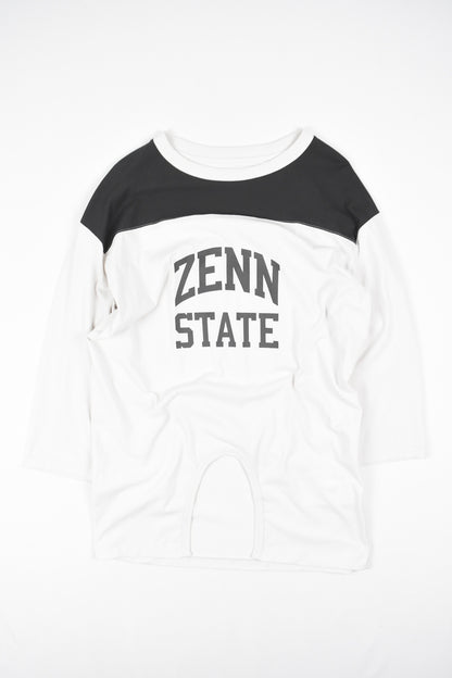 ZENN STATE COLLEGE PRINT QUARTER SLEEVE T-SHIRT