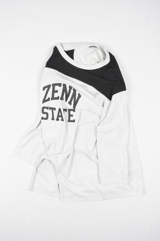 ZENN STATE COLLEGE PRINT QUARTER SLEEVE T-SHIRT