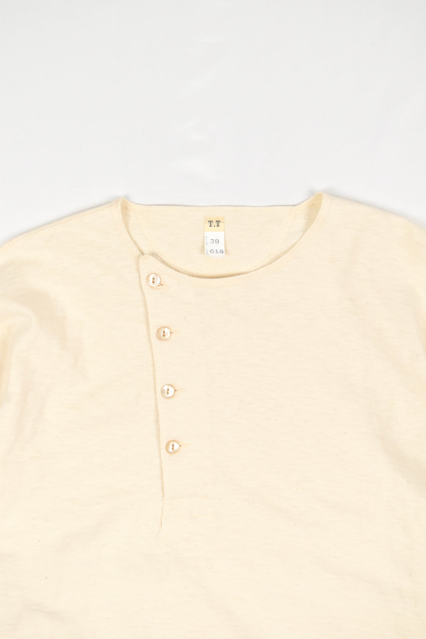 LOT.618 SIDE HENLEY NECK SHIRT