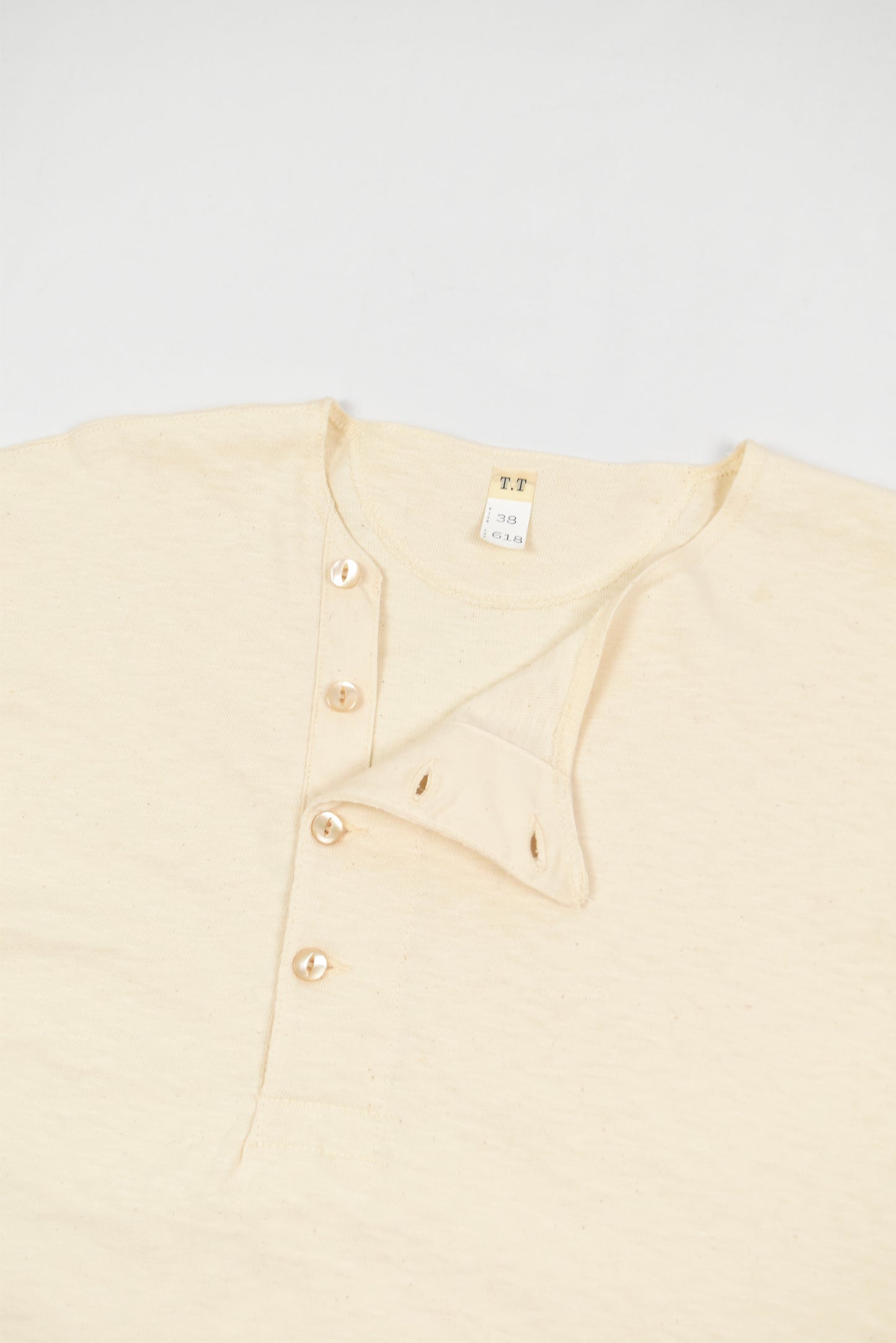 LOT.618 SIDE HENLEY NECK SHIRT