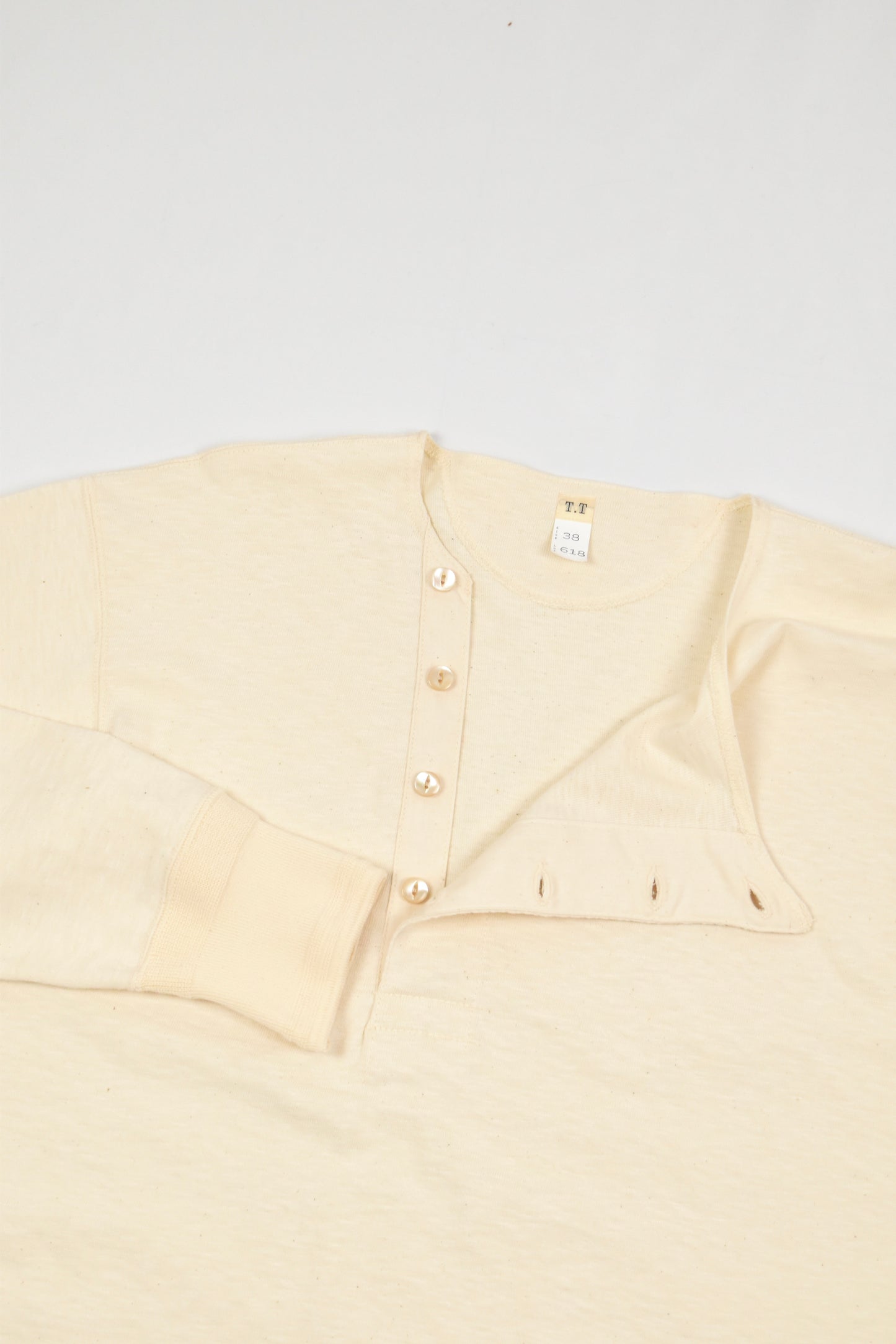 LOT.618 SIDE HENLEY NECK SHIRT