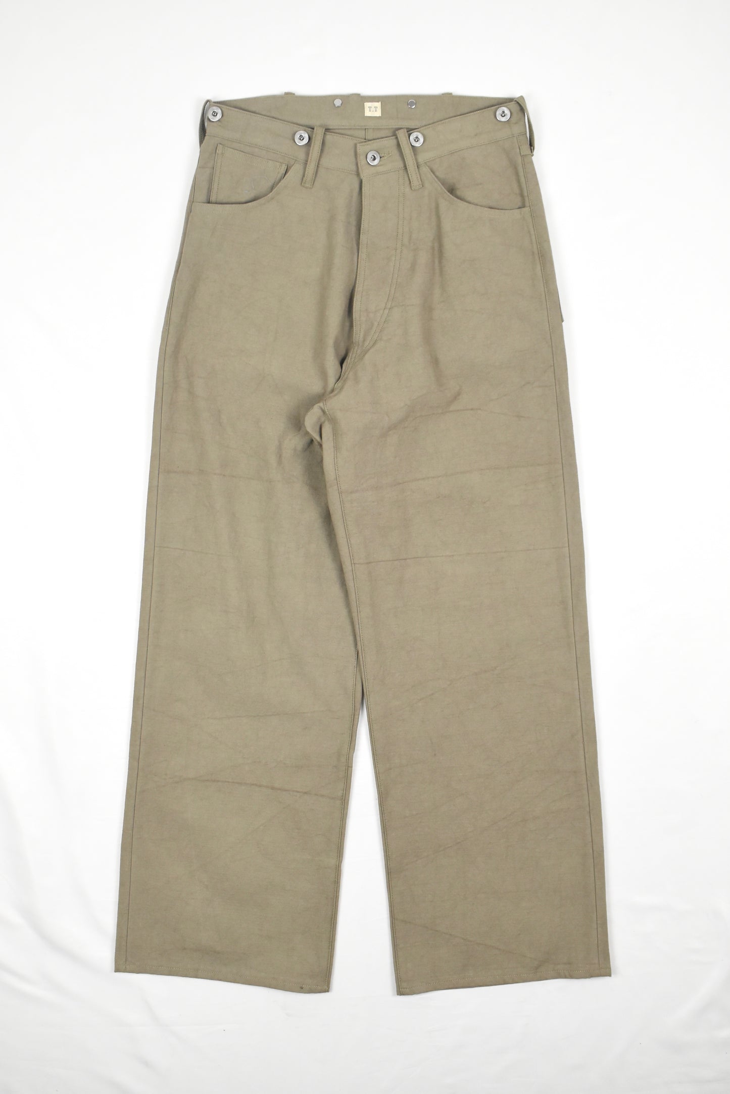 LOT.209 BUCKLE-BACKED TROUSERS