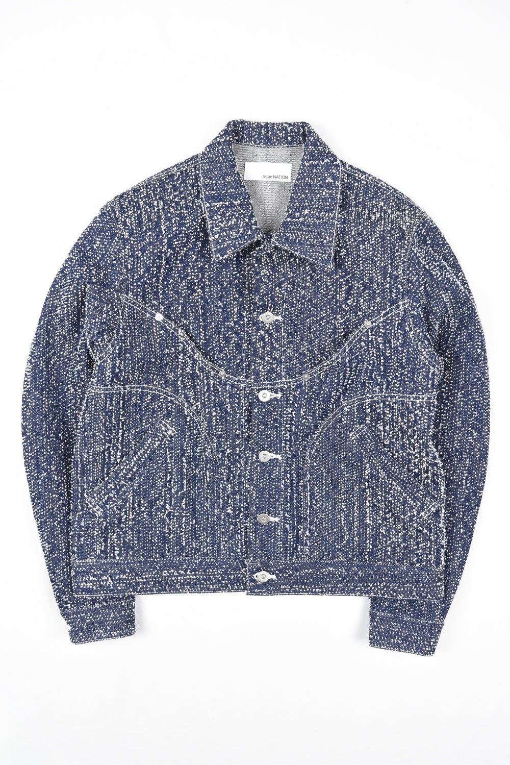 DENIM JIJI JACKET INDIGO SNOW NEP