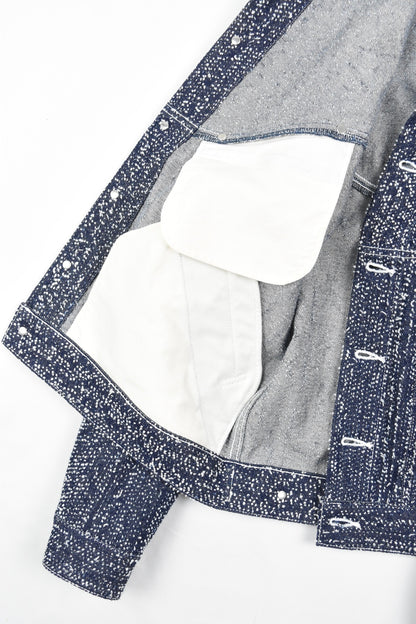 DENIM JIJI JACKET INDIGO SNOW NEP