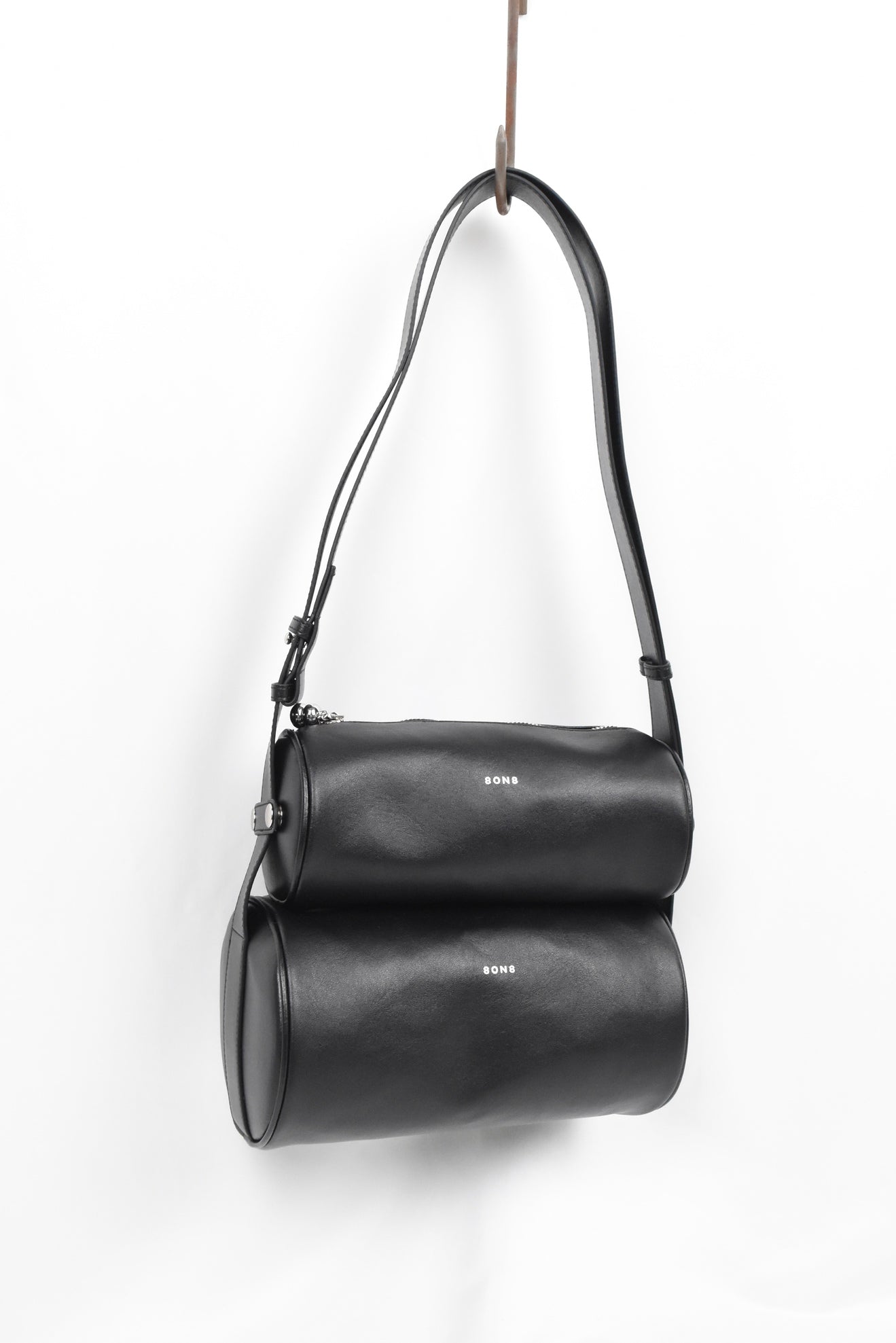 BLACK DIRTY SUEDE CANDY BAG