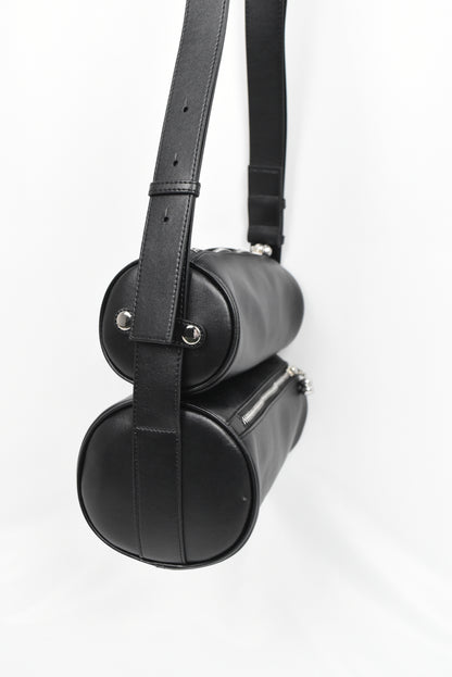 BLACK DIRTY SUEDE CANDY BAG