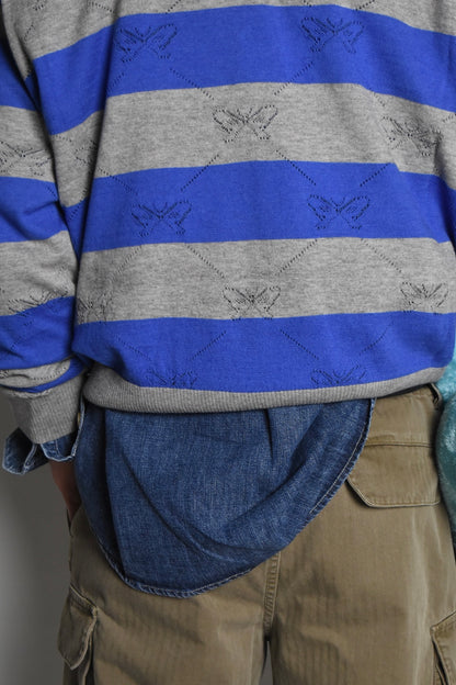 KALEIDOSCOPE KNITTED V-NECK SWEATER