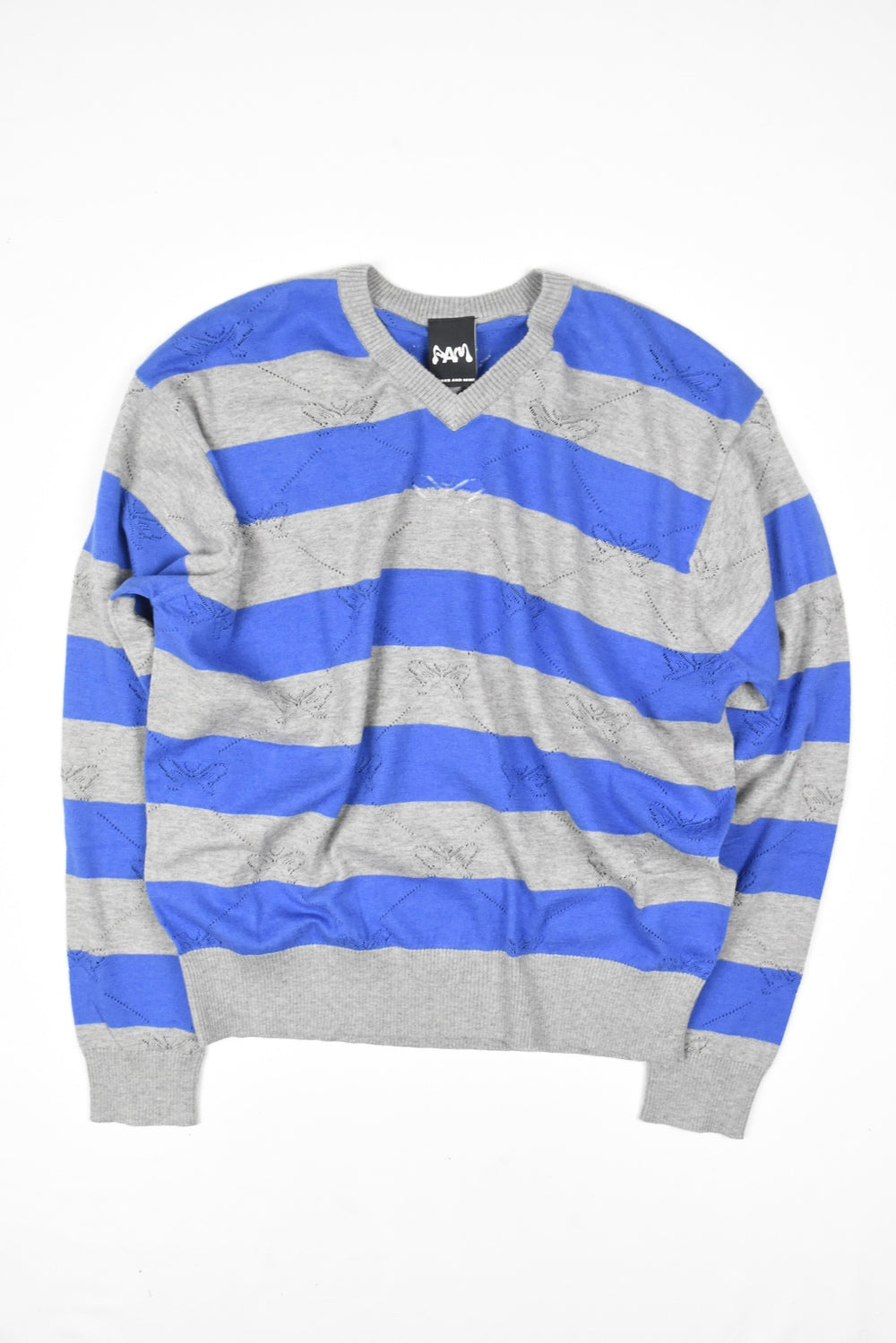 KALEIDOSCOPE KNITTED V-NECK SWEATER