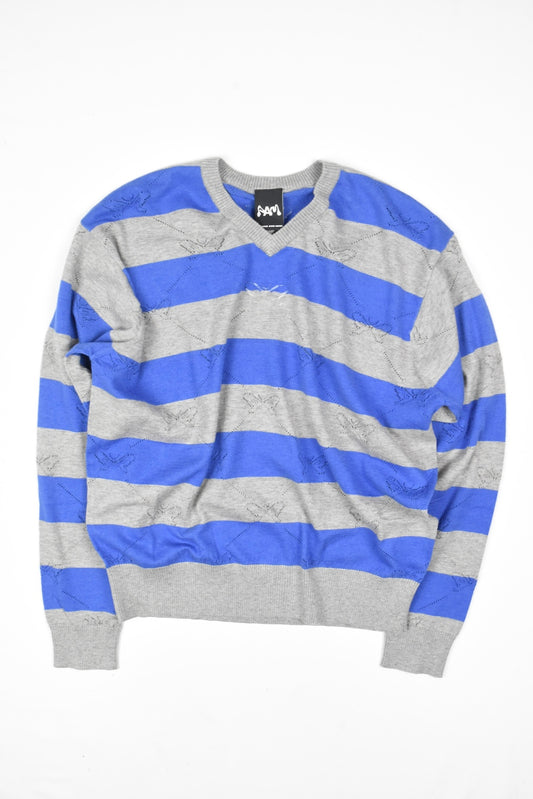 KALEIDOSCOPE KNITTED V-NECK SWEATER