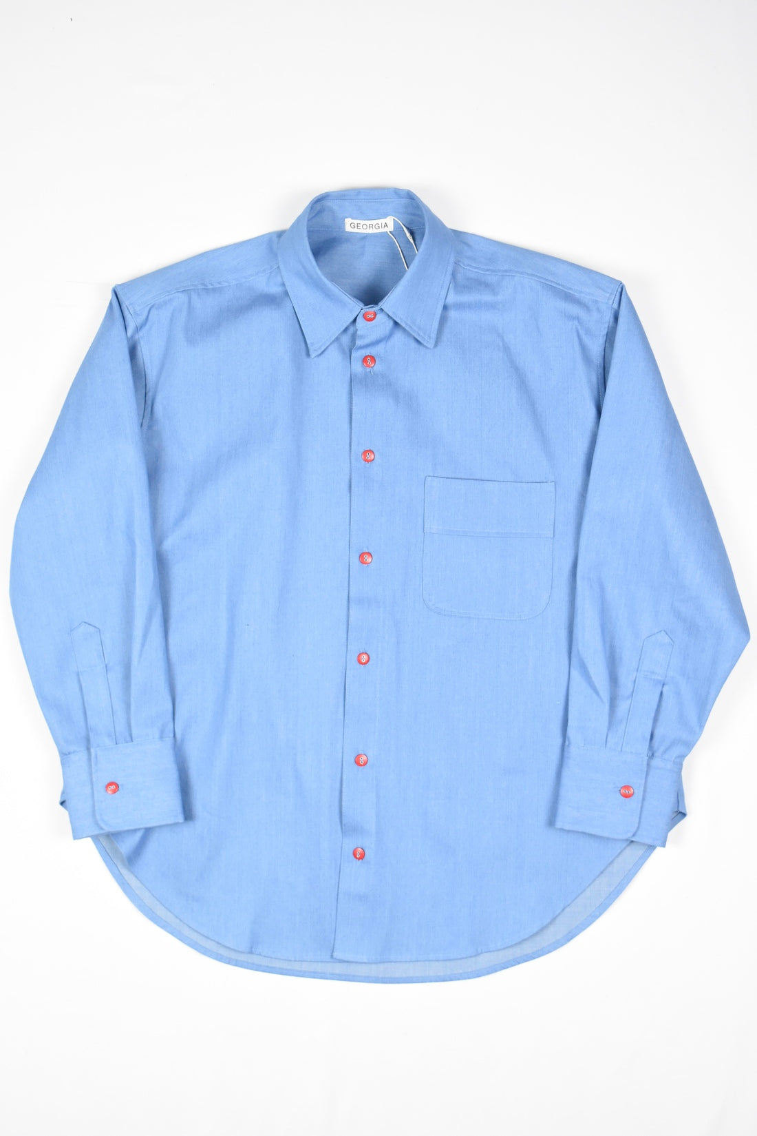 ARDEN BUTTON COLLARED SHIRT (Blue Chambray)