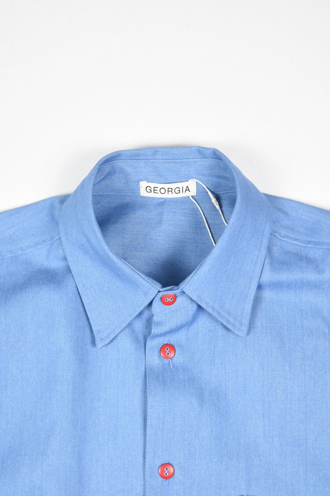 ARDEN BUTTON COLLARED SHIRT (Blue Chambray)