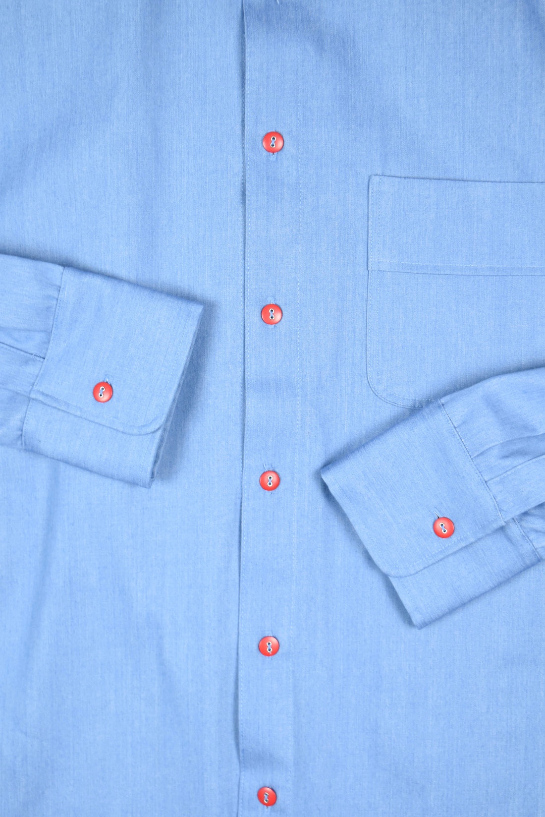 ARDEN BUTTON COLLARED SHIRT (Blue Chambray)