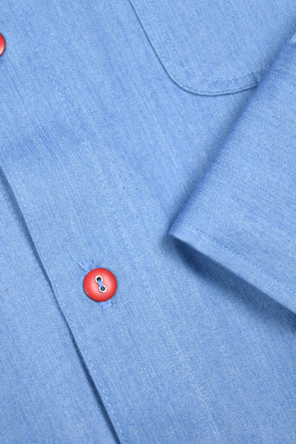 ARDEN BUTTON COLLARED SHIRT (Blue Chambray)