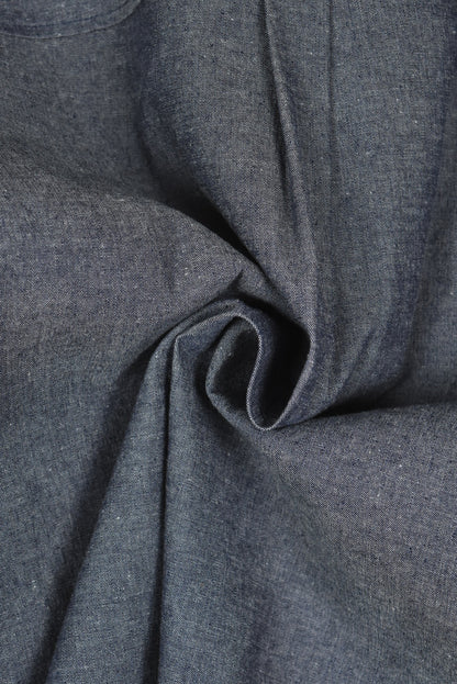 ARDEN BUTTON COLLARED SHIRT (Gray Indigo Chambray)