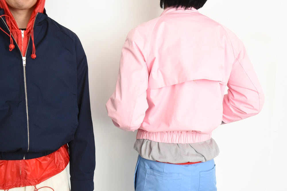 Cropped jacket with back flap