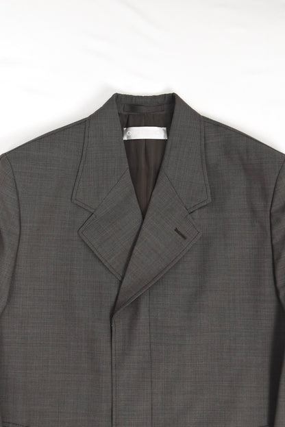 UNIFORM COAT [Grey Atom Check Wool]