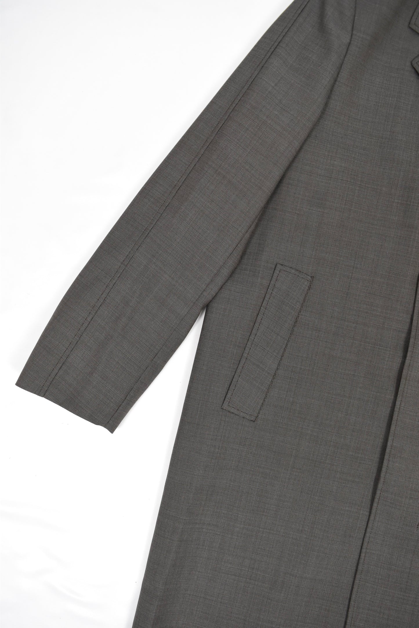 UNIFORM COAT [Grey Atom Check Wool]