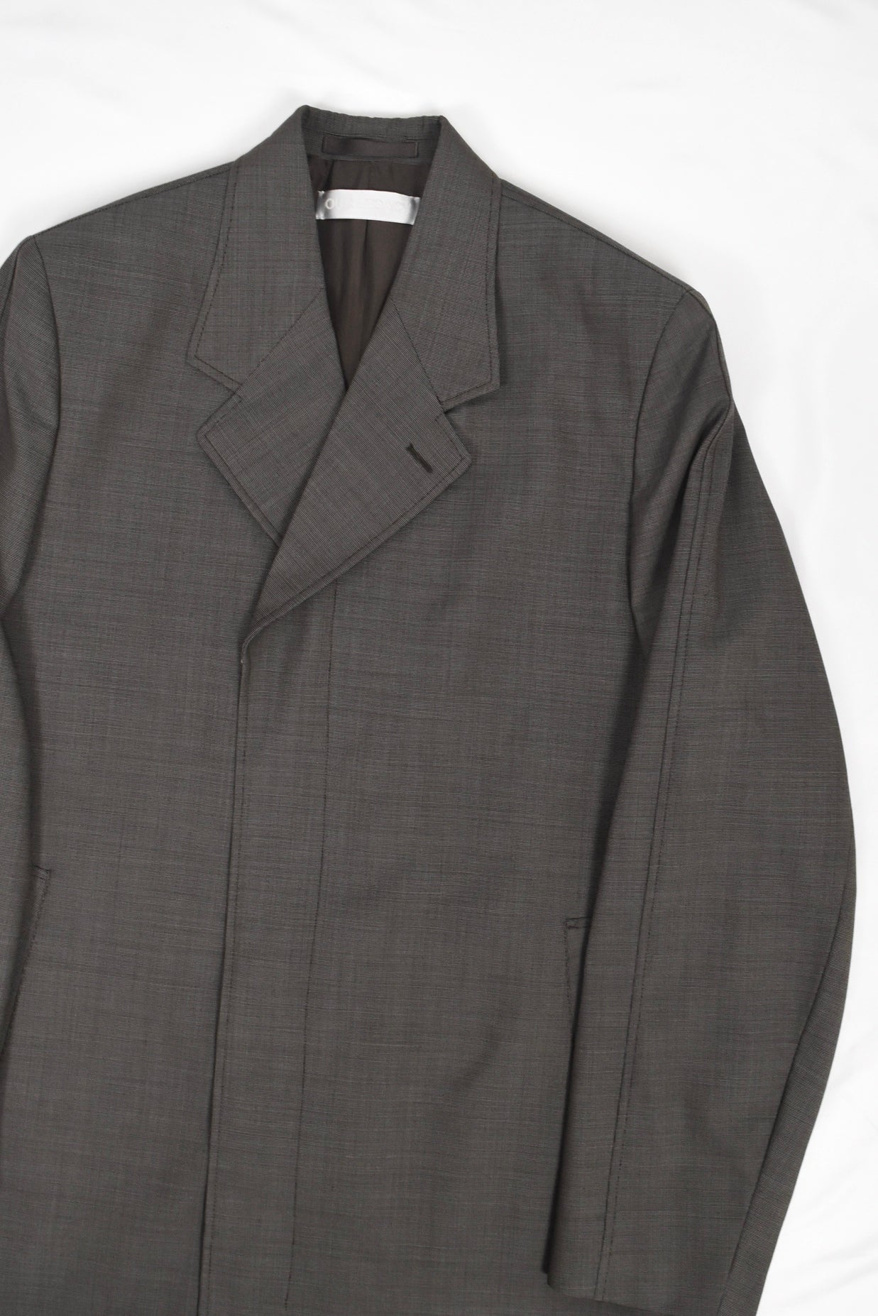 UNIFORM COAT [Grey Atom Check Wool]